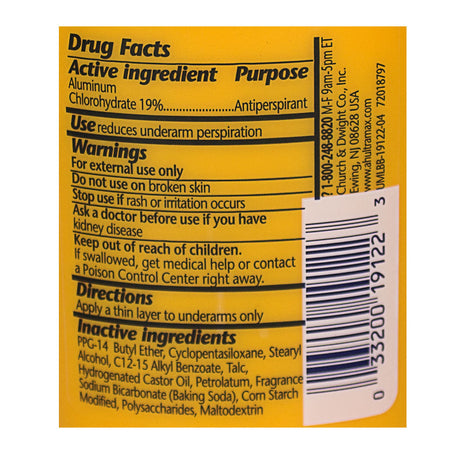 Arm & Hammer Ultramax Fresh Scent Anti-perspirant Deodorant - 1 oz.