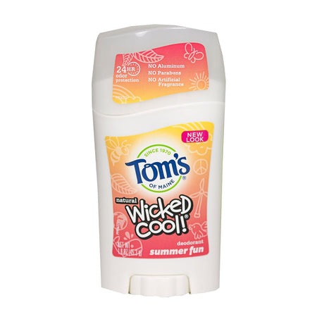 Tom's of Maine Wicked Cool! Girls Summer Fun Deodorant 1.6 oz - All Travel Sizes
