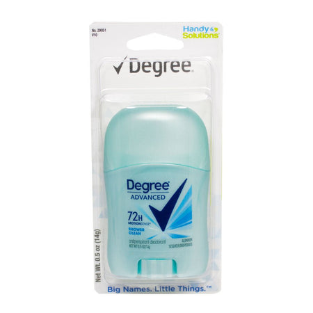 Degree Shower Clean Deodorant - Carded 0.5 oz. - All Travel Sizes