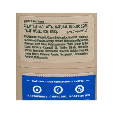 Dr. Squatch Fresh Falls Men's Odor Squatching Deodorant - 0.5 oz. - All Travel Sizes