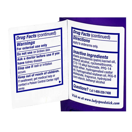 Lady Speed Stick Powder Fresh Deodorant - 1.4 oz. - All Travel Sizes