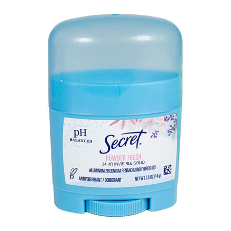 Secret Invisible Solid Deodorant - 0.5 oz. - All Travel Sizes