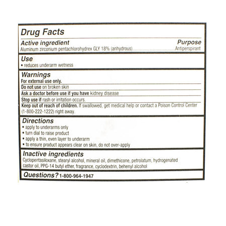 Secret Invisible Solid Deodorant Carded - 0.5 oz. - All Travel Sizes