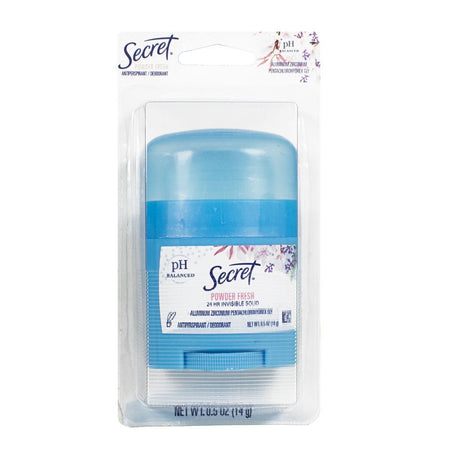 Secret Invisible Solid Deodorant Carded - 0.5 oz. - All Travel Sizes
