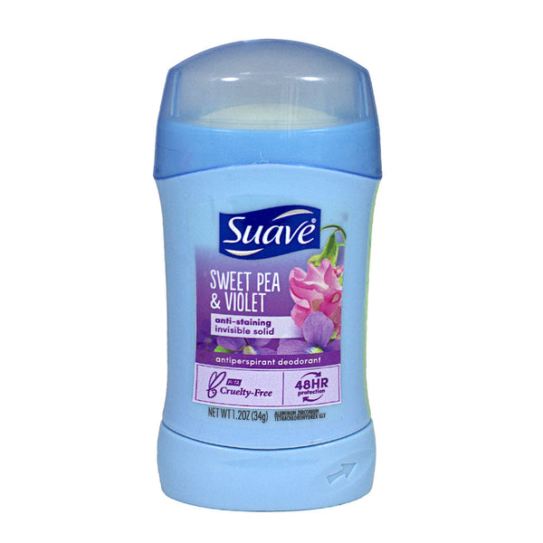 Suave Invisible Solid Sweet Pea & Violet Deodorant - 1.2 oz.