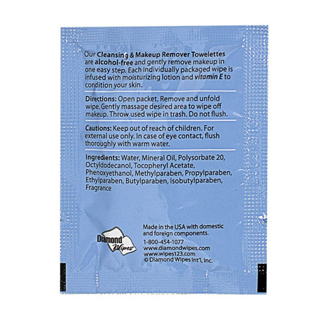 Facial Cleansing & Makeup Remover Towelette - Pack of 1 - All Travel Sizes