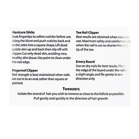 Handy Solutions Manicure Pedicure Set - 5 Piece Kit - All Travel Sizes