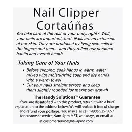 Handy Solutions Nail Clippers - Card of 1 - All Travel Sizes