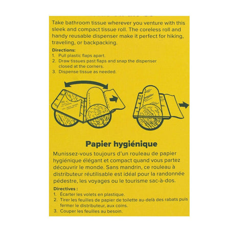 Coghlan's Tissue on the Go With Plastic Dispensers - Pack of 2 - All Travel Sizes