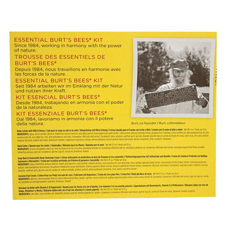 Essential Burt's Bees Kit - 5 Piece Gift Kit - All Travel Sizes