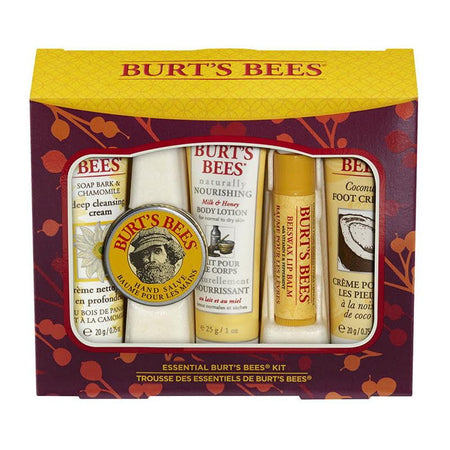 Essential Burt's Bees Kit - 5 Piece Gift Kit - All Travel Sizes