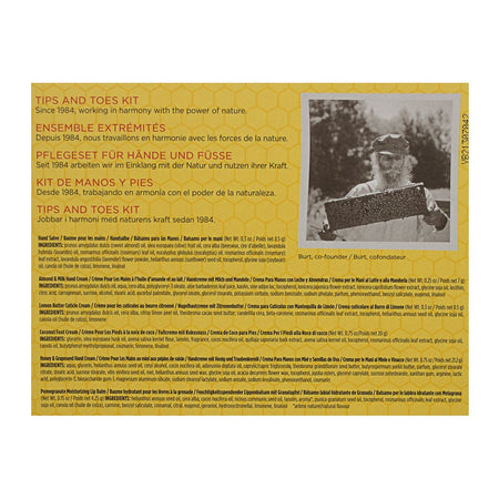 Burt's Bees Tips and Toes Kit - 6 Piece Gift Kit - All Travel Sizes