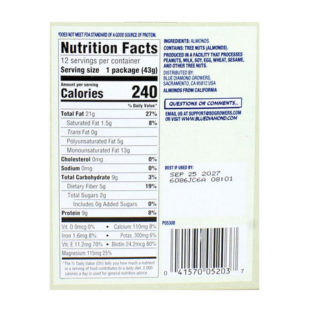 Blue Diamond Almonds - 1.5 oz. - All Travel Sizes