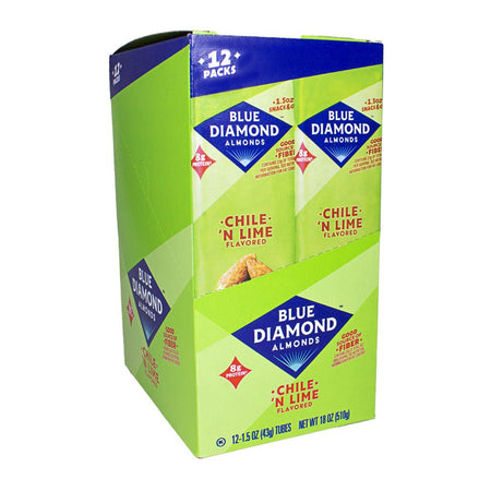 Blue Diamond Chile N Lime Flavored Almonds - 1.5 oz - All Travel Sizes