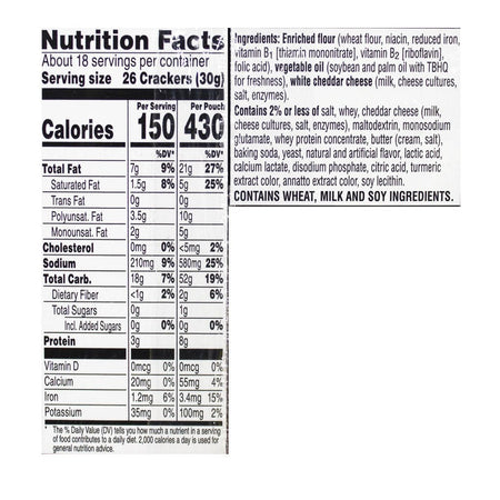 Cheez - It White Cheddar Crackers - 3 oz. - All Travel Sizes