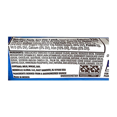 Chips Ahoy Chocolate Chip Cookies - 1.55 oz. - All Travel Sizes