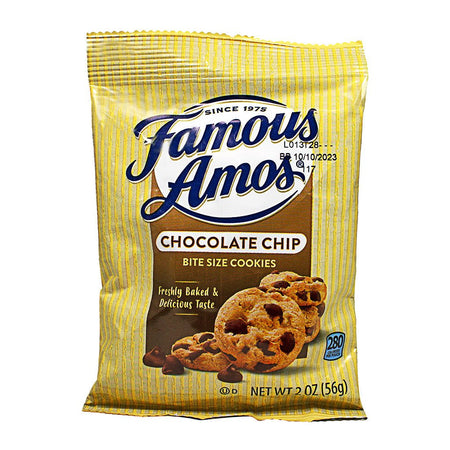 Famous Amos Bite Size Chocolate Chip Cookies - 2 oz. - All Travel Sizes