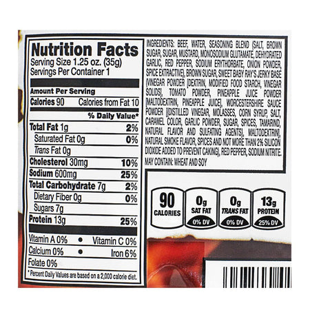 Bridgford Sweet N' Spicy Beef Jerky - 1.25 oz - All Travel Sizes