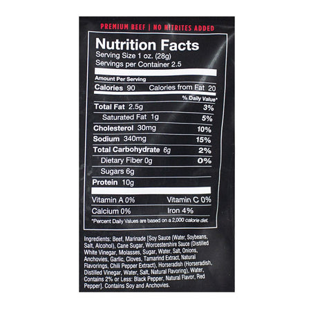 UNAVAILABLE - Chef's Cut Real Jerky Co. Smoked Beef Original Recipe - 2.5 oz. - All Travel Sizes