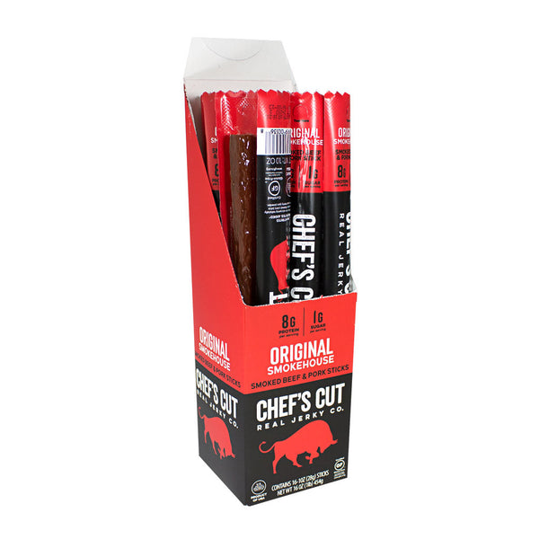 zzDISCONTINUED - Chef's Cut Real Jerky Original Smokehouse Sticks - 1 oz.