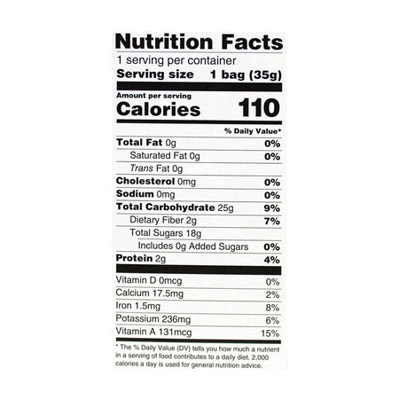 Peeled Snacks Organic Dried Mango - 1.23 oz. - All Travel Sizes