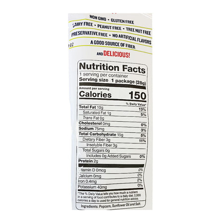 Skinny Pop Popcorn - 1 oz. - All Travel Sizes