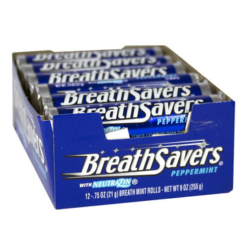 UNAVAILABLE - Breath Savers Peppermint Mints - Roll of 12