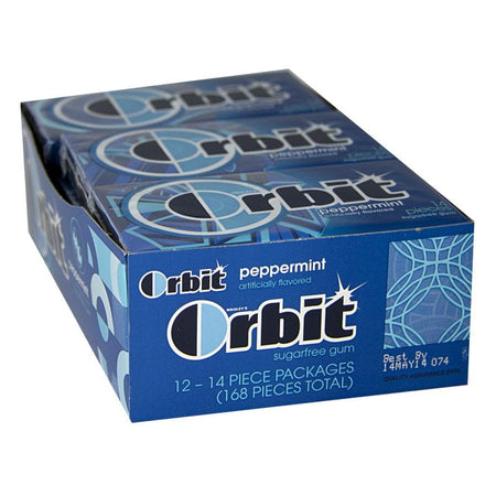 Orbit Peppermint Gum - 14 pieces - All Travel Sizes