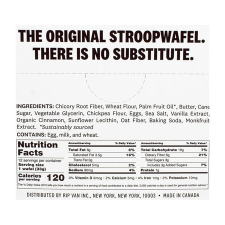 Rip Van Low Sugar Dutch Caramel & Vanilla Wafels- 1.16 oz - All Travel Sizes