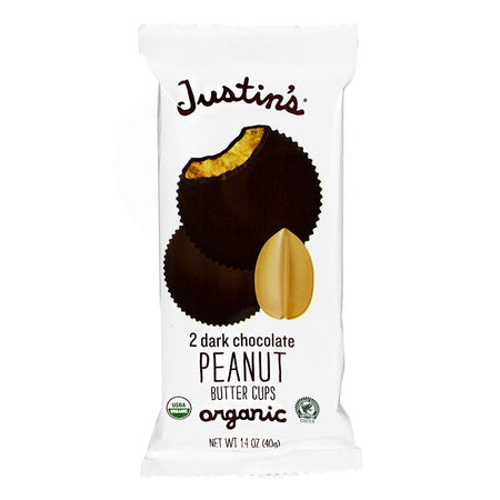 Justin's Dark Chocolate Peanut Butter Cups - 1.4 oz. - All Travel Sizes