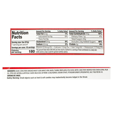 Wiley Wallaby Classic Red Minis Licorice Bites - 2 oz. - All Travel Sizes