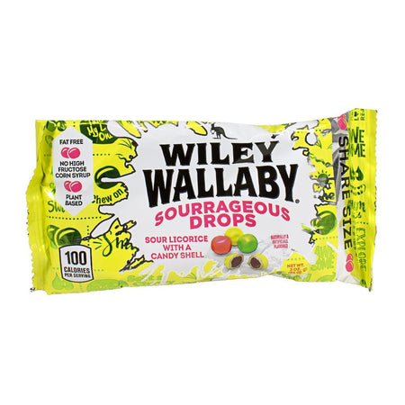 Wiley Wallaby Sourrageous Licorice Drops - 3 oz. - All Travel Sizes