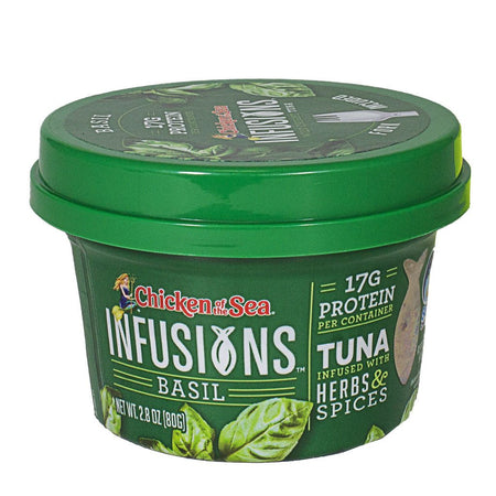 Chicken of the Sea Infusions Basil Tuna w/Fork - 2.8 oz. - All Travel Sizes