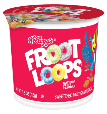 Froot Loops Cereal- 1.5 oz - All Travel Sizes