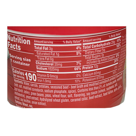 Campbell's Chunky Beef Soup Bowl - 15.25 oz. - All Travel Sizes