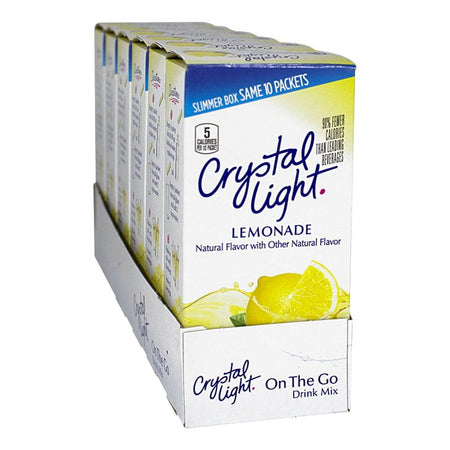 Crystal Light Lemonade On the Go Drink Mix - 0.14 oz. (10 pack) - All Travel Sizes