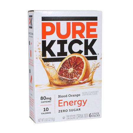Pure Kick Energy Drink Mix Blood Orange Singles To Go - 6 ct. - All Travel Sizes