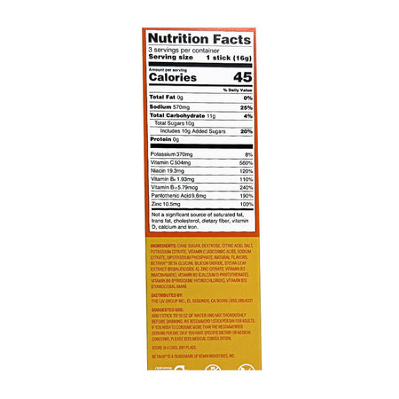 Liquid I.V. Tangerine - 3ct - All Travel Sizes