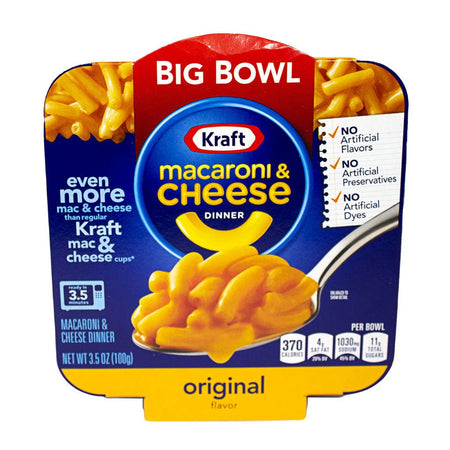 Kraft Mac & Cheese Original Big Bowl - 3.5 oz. - All Travel Sizes