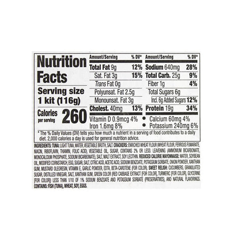 Starkist Lunch To Go Chunk Light Tuna in Water Kit - All Travel Sizes