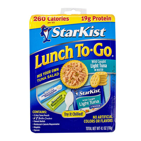 Starkist Lunch To Go Chunk Light Tuna in Water Kit - All Travel Sizes