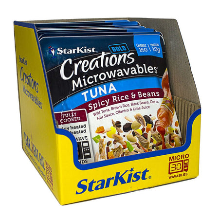 StarKist Creations Microwaveables Tuna Spicy Rice & Beans – 4.5 oz. - All Travel Sizes