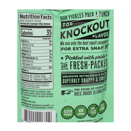 Suckerpunch Gourmet Bread & Butter Pickle Chip Single Serve - 3.4 oz. - All Travel Sizes