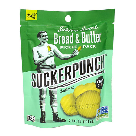 Suckerpunch Gourmet Bread & Butter Pickle Chip Single Serve - 3.4 oz. - All Travel Sizes