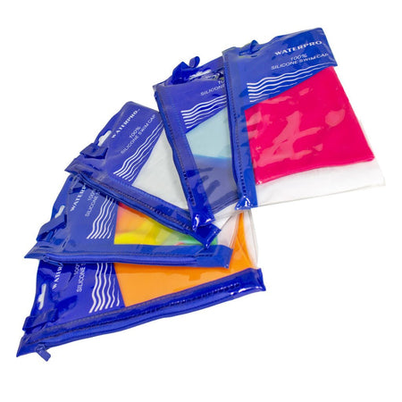 Waterpro Silicone Swim Cap - Assorted Colors - All Travel Sizes