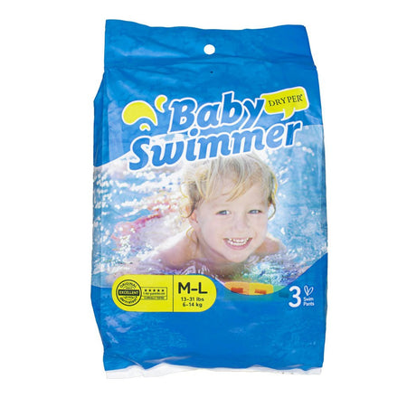 Baby Swimmer Swim Pants M-L - 3ct. - All Travel Sizes