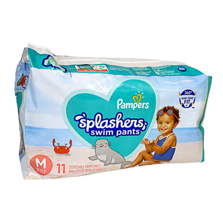 Pampers Splashers Swim Pants Size M - Pack of 11 - All Travel Sizes