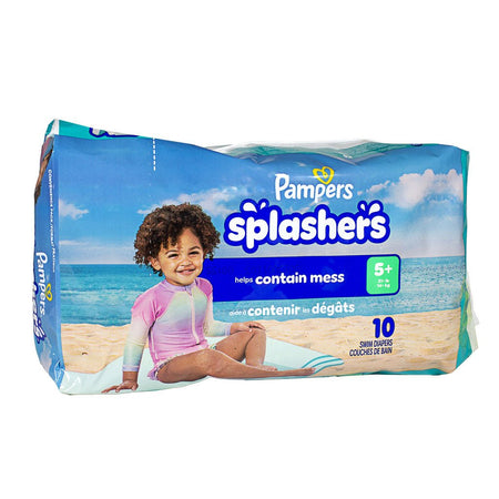 Pampers Splashers Swim Pants Size L - Pack of 10 - All Travel Sizes