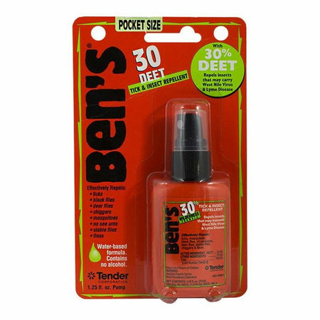 Ben's 30% Deet Tick and Insect Repellent - 1.25 oz. - All Travel Sizes