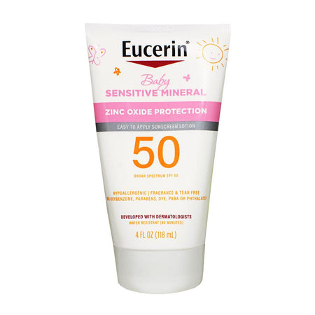 Eucerin Sun Sensitive Mineral Lotion SPF 50 - 4 oz. - All Travel Sizes
